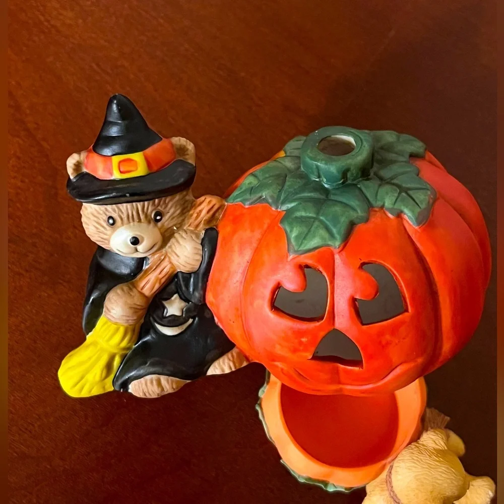 Halloween small candles holders figurines.